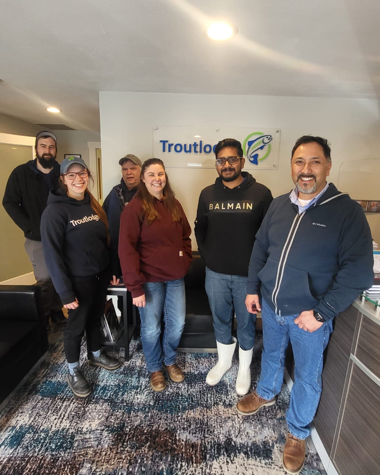 With Troutlodge team, Norway